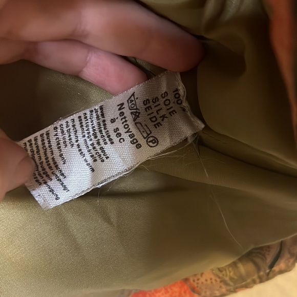 Vintage Ornel Soie Paris Silk Tropical Quilted Jacket 1 - Picture 5 of 7